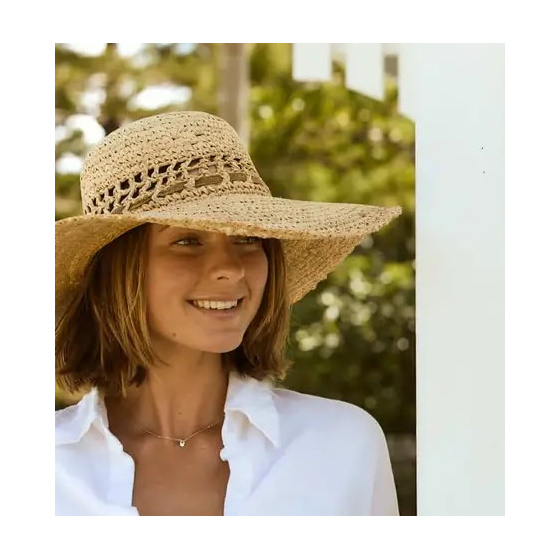 Natural Raffia Summer Wide Brim Hat - Conner Hats