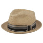 Trilby hat in raffia flechet