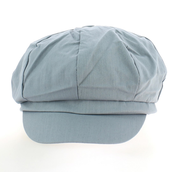 Light Blue Cotton Newsboy Cap