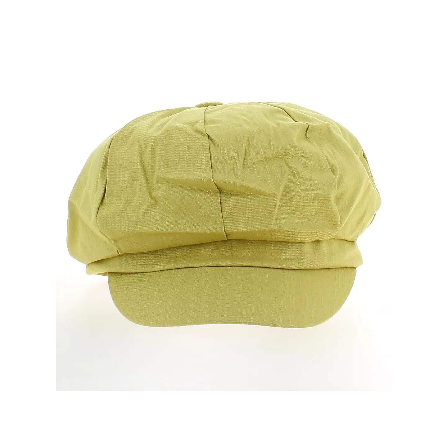Yellow Cotton Newsboy Cap