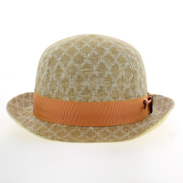 Chapeau Trilby Texturé à Motifs Losanges