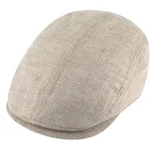 Casquette Plate Prato Lin Naturel - Traclet