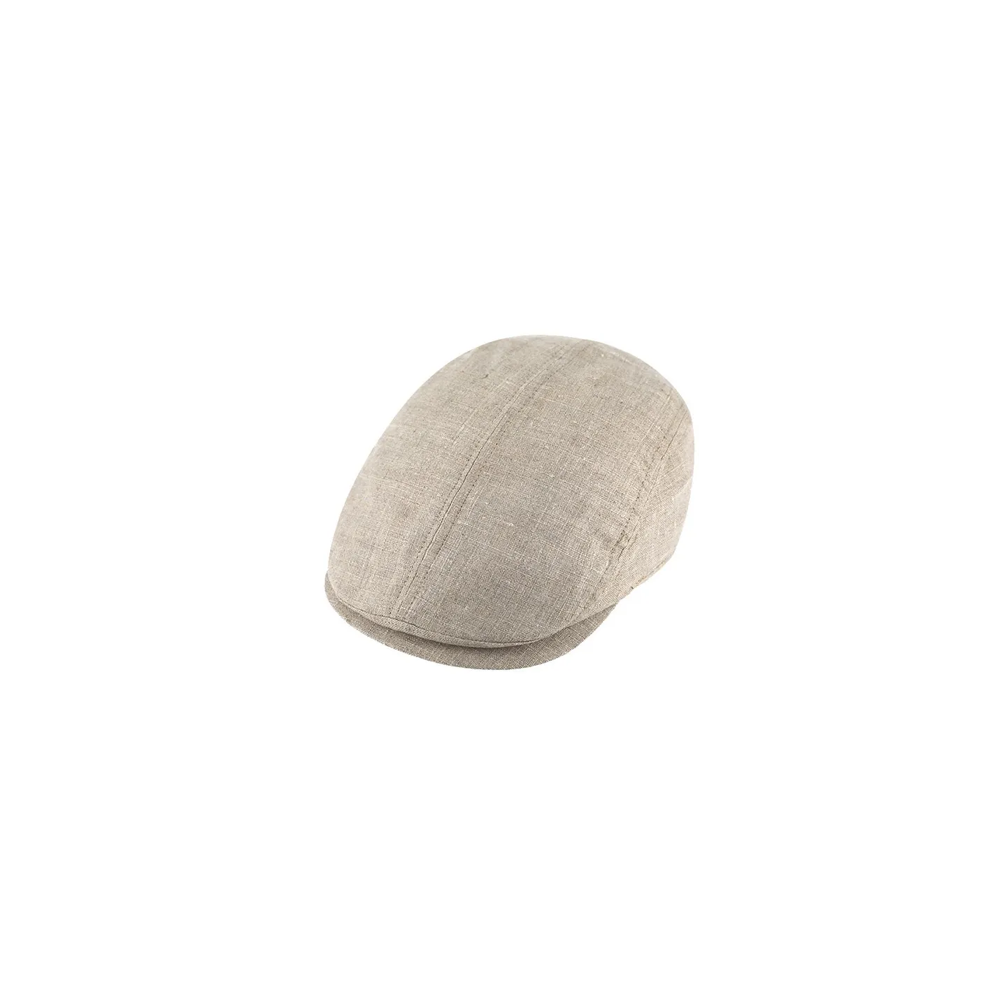 Natural Linen Prato Flat Cap - Traclet Reference: 22075| Traclet Hat Shop