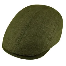 Casquette Plate Prato Lin Kaki - Traclet