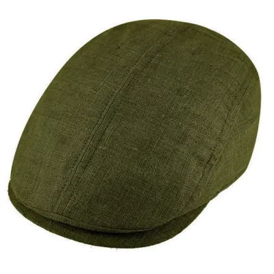 Casquette Plate Prato Lin Kaki - Traclet