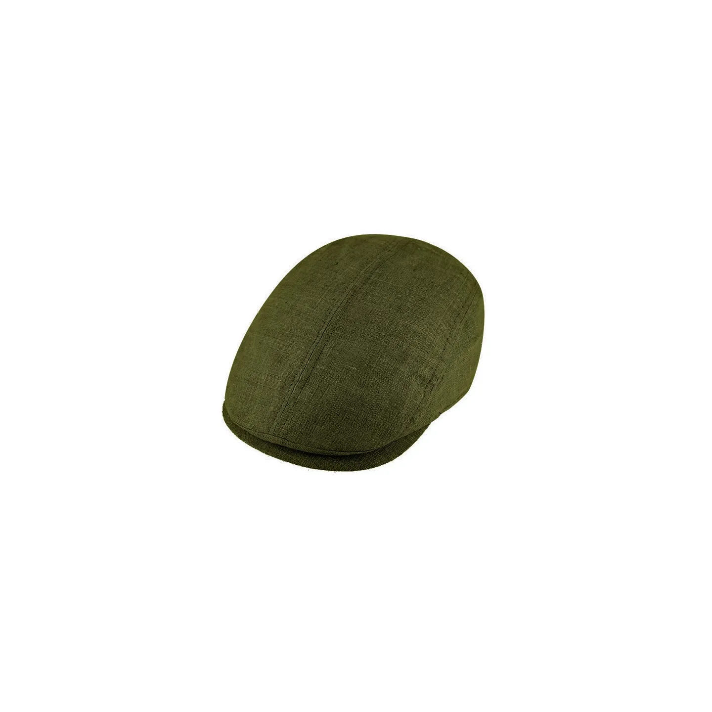 Casquette Plate Prato Lin Kaki - Traclet