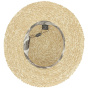 Natural straw double layer UPF50+ - Fléchet