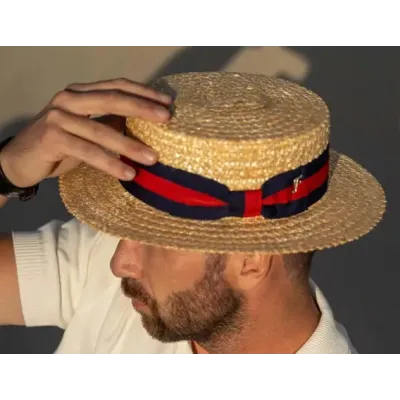 Chapeau Canotier Bruges Paille - Fléchet