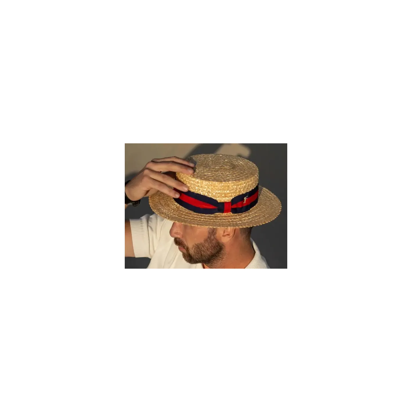Chapeau Canotier Bruges Paille - Fléchet