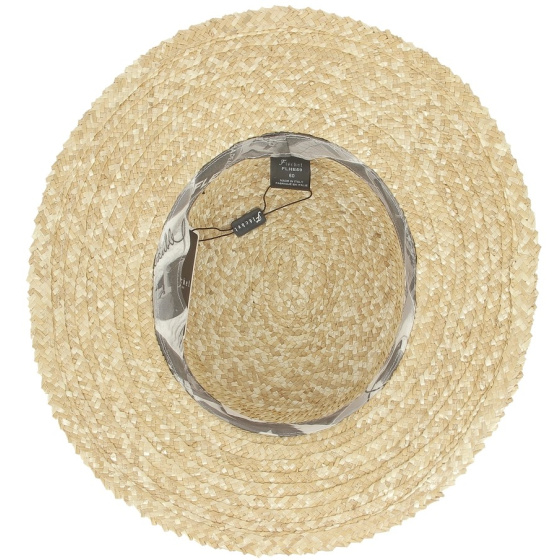 Flechet Bruges Straw Boater Hat Flechet Bruges Straw Boater Hat