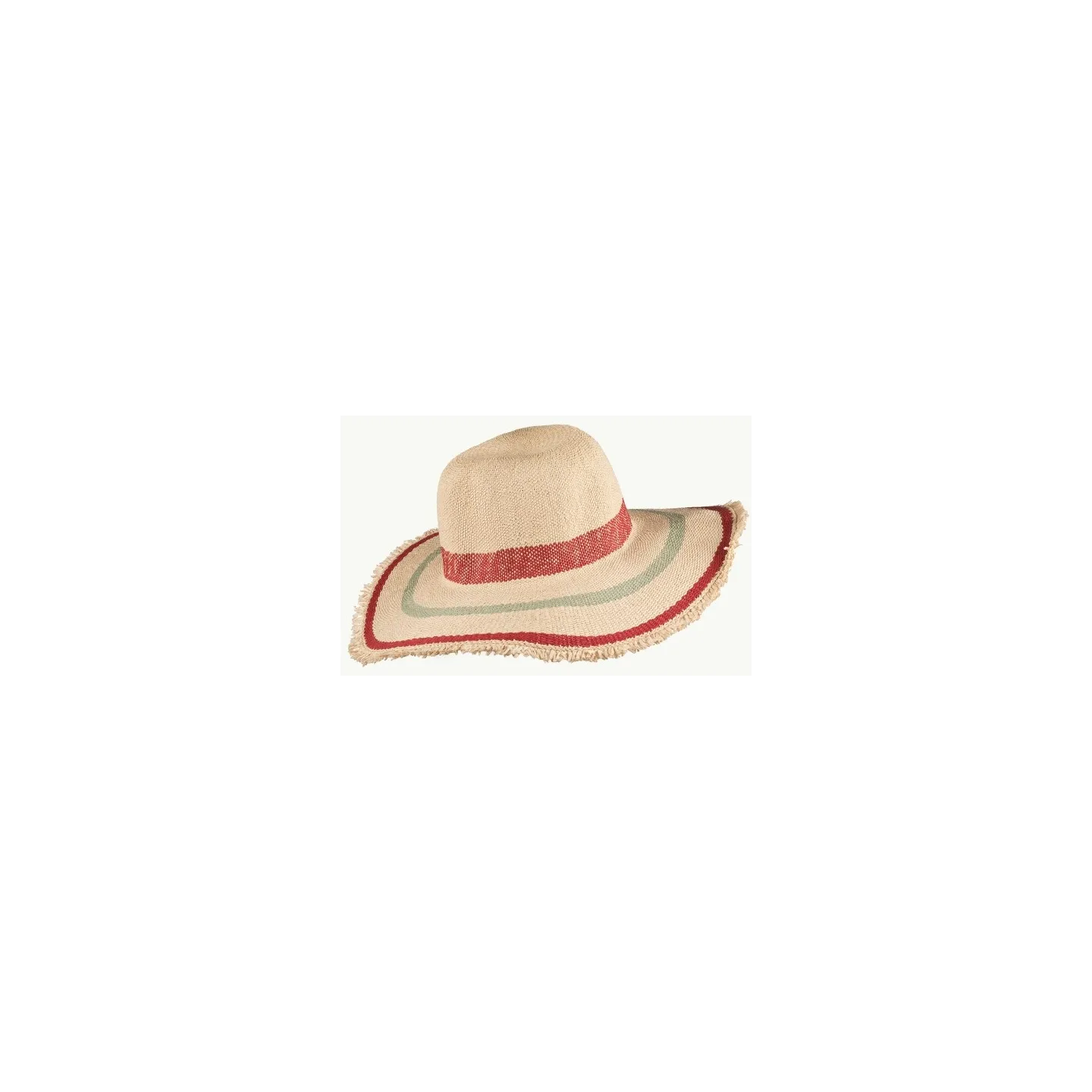Matara Paper Straw Wide Brim Hat Cherry Natural - Traclet reference 22084 Traclet hat shop