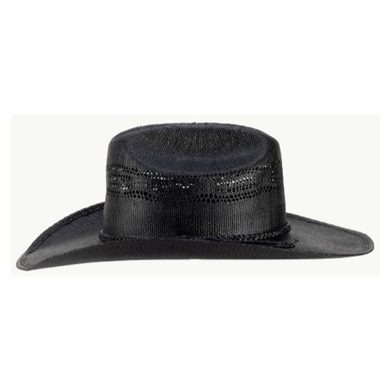 Black Straw Gunlock Cowboy Hat - SCIPPIS - Traclet