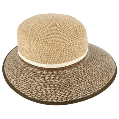Prato Large Visor Cap Beige - Traclet  Reference: 22093| Traclet Hatmakers