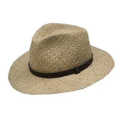 Trento Natural Straw Fedora Hat - Traclet Reference: 9285 | Traclet Hat Shop