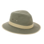 Auckland Traveller Hat Khaki & Hazelnut Cotton - Traclet