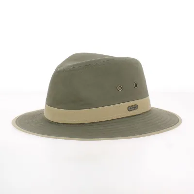 Chapeau Traveller Auckland Coton Kaki & Noisette - Traclet