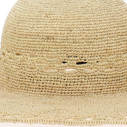 Capeline Fabiola Raphia Crochet - Traclet