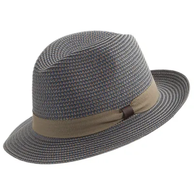 Franko Blue Straw Traveller Hat UPF50+ - Traclet reference 22095 traclet hat shop