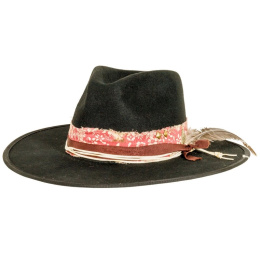 Chapeau Traveller Onyx Laine Noir - American Hat Makers