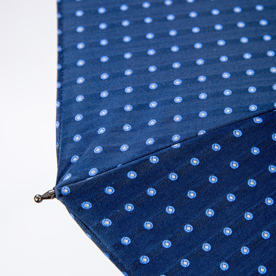 Blue Medium Folding Umbrella for Men - Piganiol