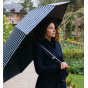 Automatic Folding Golf Umbrella with Sailor Stripes UPF 50+ - Piganiol