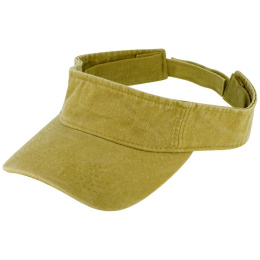 Casquette visière Calvia Coton Jaune Moutarde - Traclet