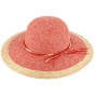 Red Paper Straw Sun Hat Alessia - Traclet