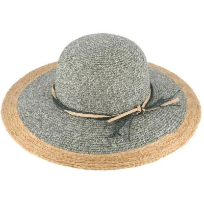 Alessia Olive Paper Straw Wide-Brimmed Hat - Traclet Reference: 22115| Traclet Hat Shop