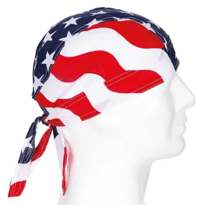 Bandana Long Coton Drapeau Américain  Reference : 22125| Chapellerie Traclet