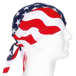 American Flag Long Cotton Bandana