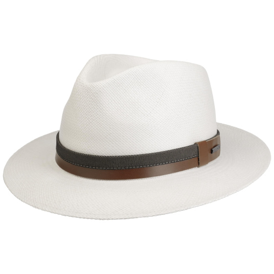 Chapeau Traveller Anderson Panama Blanchi - Stetson