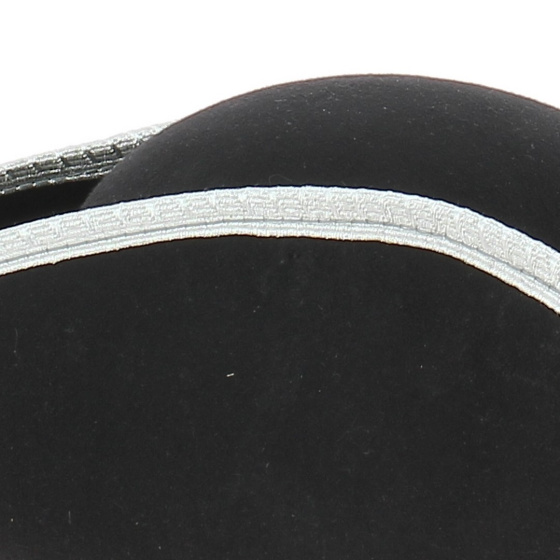 Tricorne Pliable Feutre Laine noir - passementerie grise