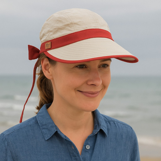 Casquette Visière Haute Protection Bauloise Beige - Terracotta - Soway