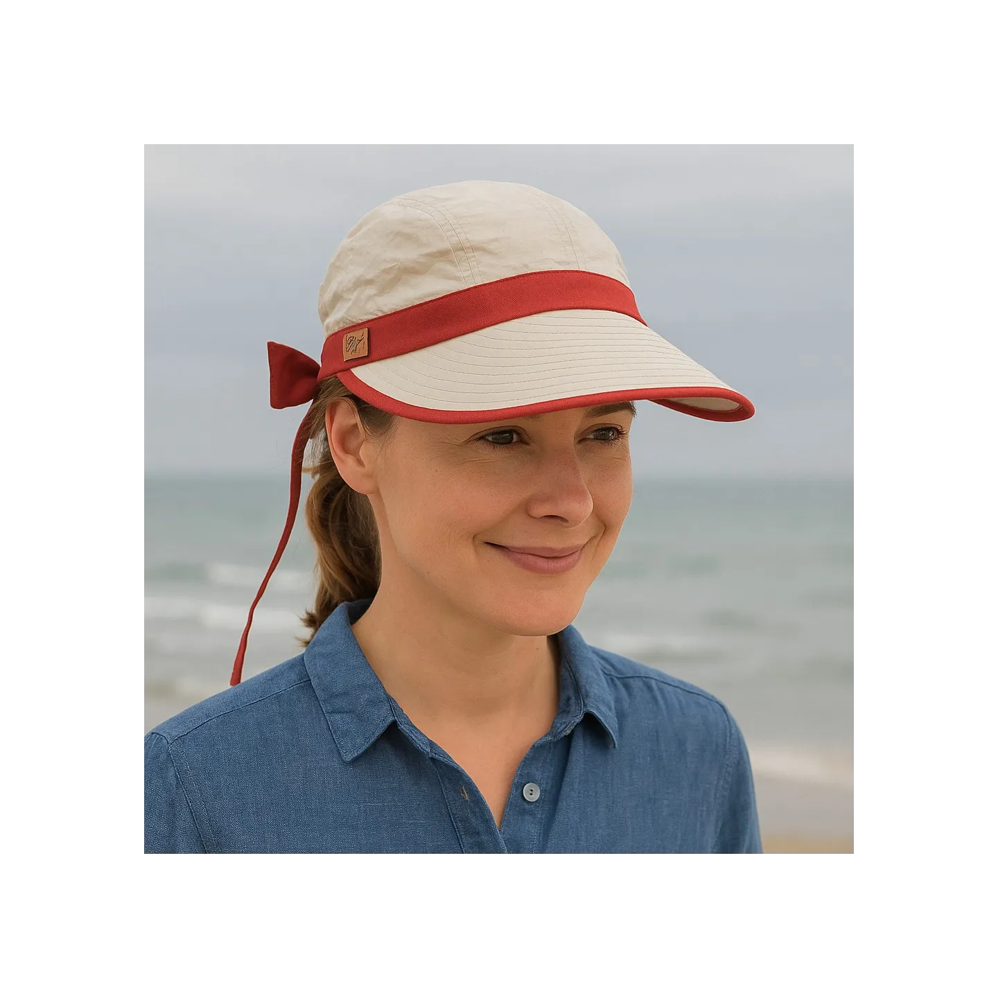 Casquette Visière Haute Protection Bauloise Beige- Soway Reference : 9137 | Chapellerie Traclet