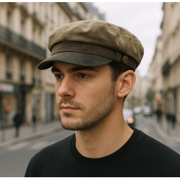 Gavroche Marlon Taupe Cotton Cap - Aussie Apparel