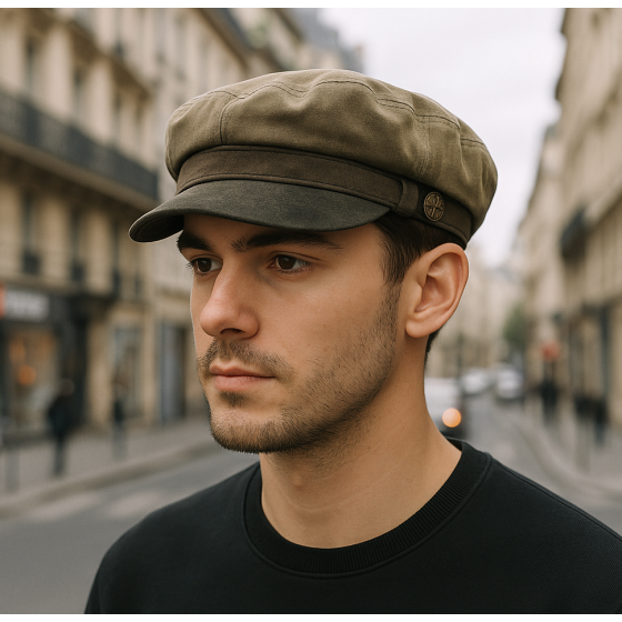 Gavroche Marlon Taupe Cotton Cap - Aussie Apparel
