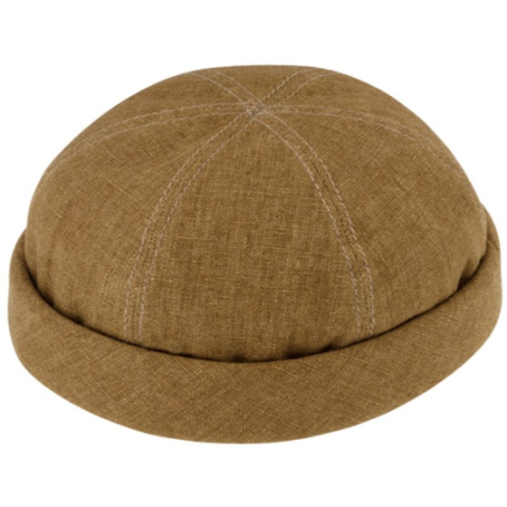 Cooper Linen Docker Beanie Curry - Traclet