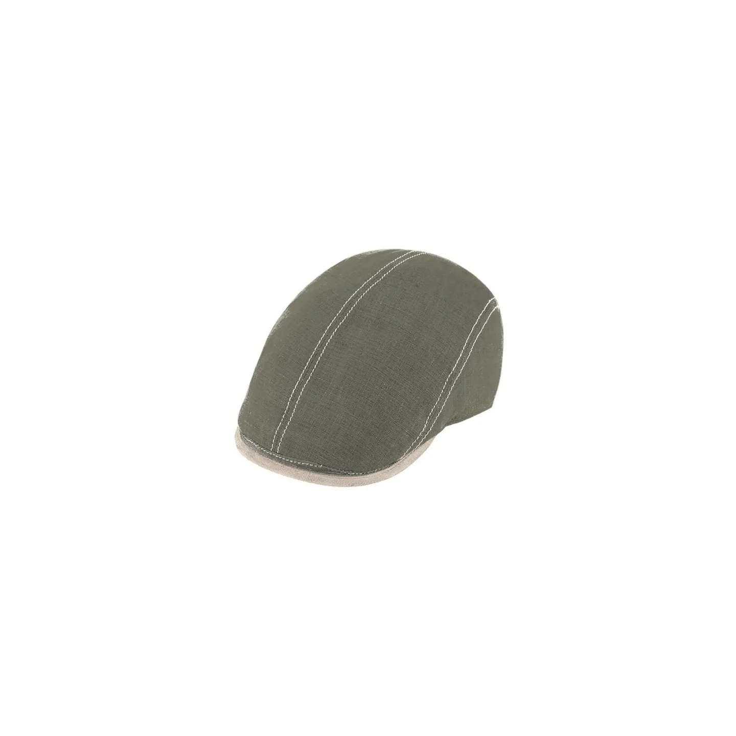 Casquette Bombée Giovanni lin Olive - Traclet