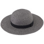 Black Paper Straw Stella Wide-Brimmed Hat - Traclet