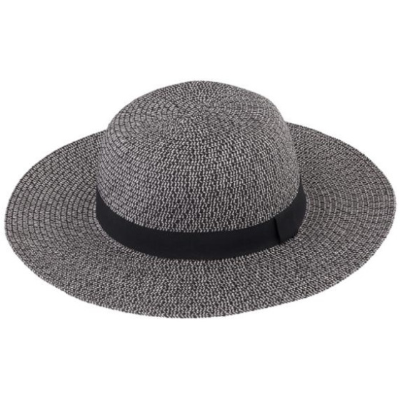 Capeline Stella Paille Papier Noire - Traclet