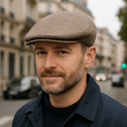 Piemonte Flat Cap Cotton Beige - Traclet