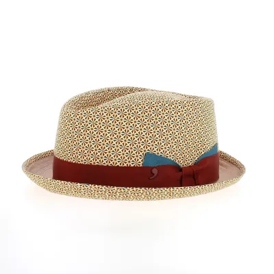 Chapeau porkpie le Dandy - calotte goutte d'eau