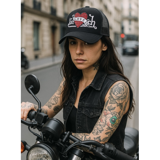 Love Black Baseball Cap - Von Dutch