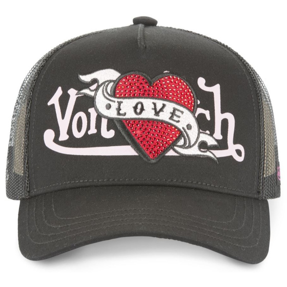 Love Black Baseball Cap - Von Dutch