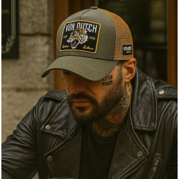 copy of Rock Xavier Baseball Cap Grey & Yellow - Von Dutch