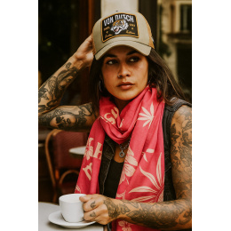 Chèche Tiki Surf Rose - Von Dutch