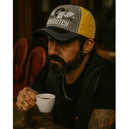 Xavier Grey & Yellow Rock Baseball Cap - Von Dutch