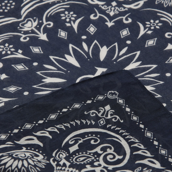 Navy Cotton Santa Clara Bandana - Von Dutch