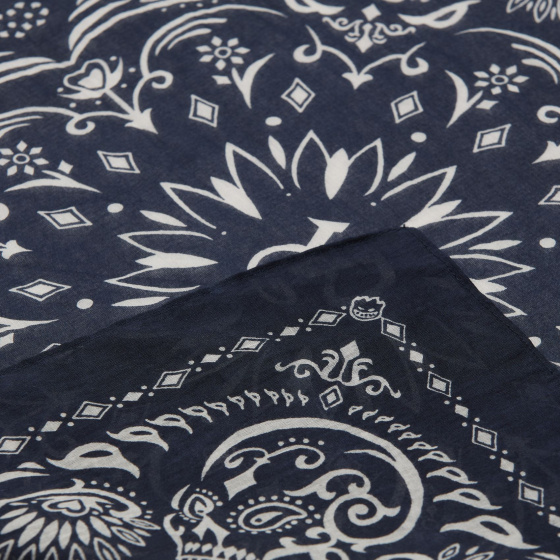 Navy Cotton Santa Clara Bandana - Von Dutch