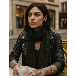 Chèche Fresno Tête De Mort Coton - Von Dutch